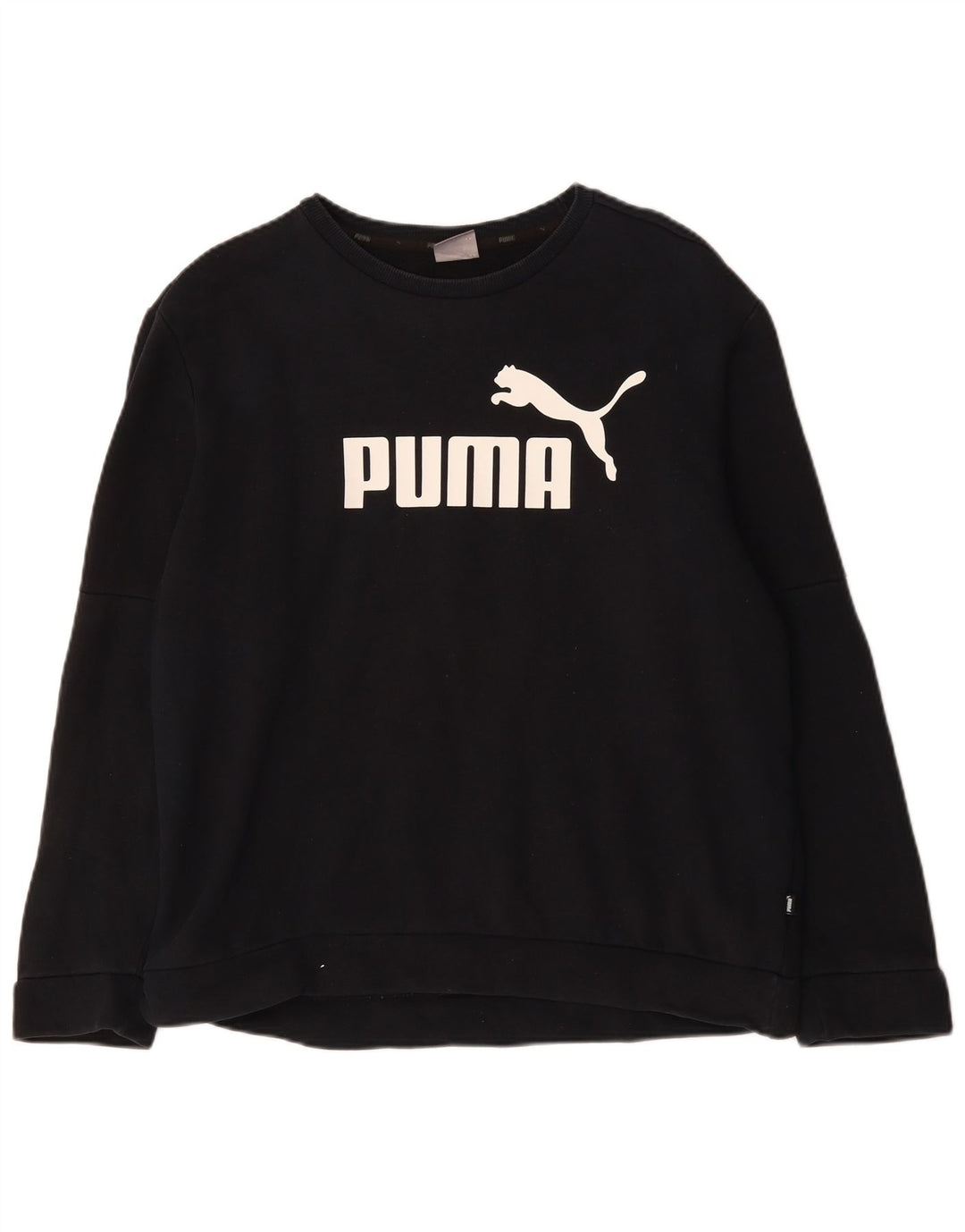 Puma Sudadera Gráfica para Hombre Jersey Grande De Algodón Negro
