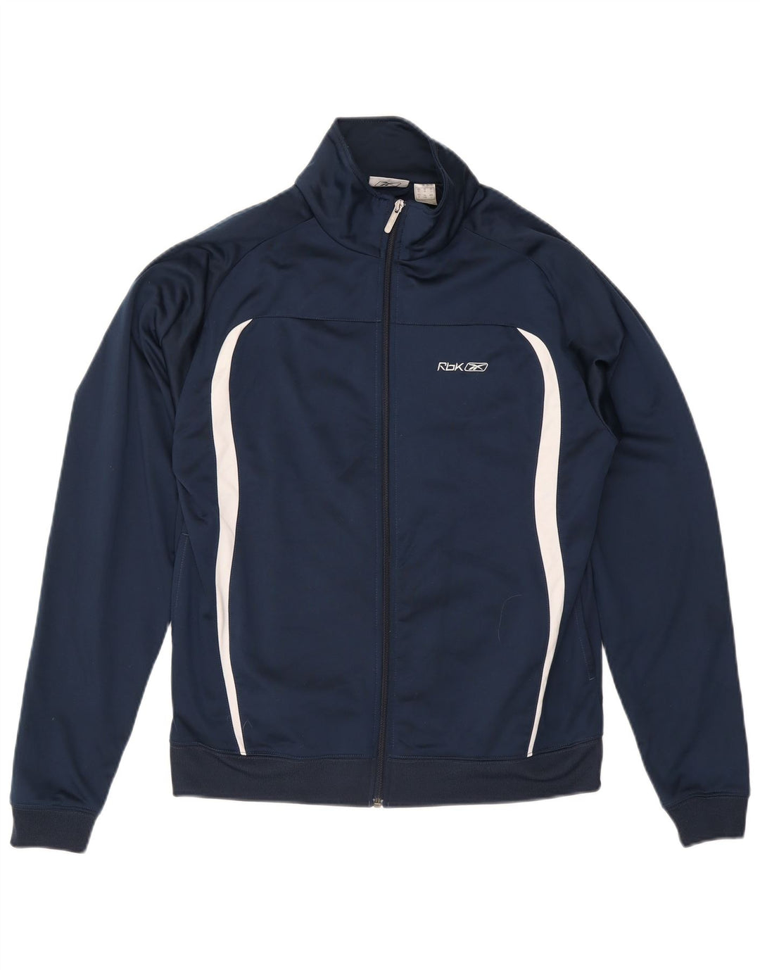 Reebok Hombre Chándal Top Jacket Medium Azul Marino Colorblock Poliéster