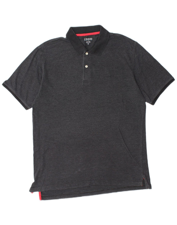 IZOD Polo Hombre Algodón Negro Mediano