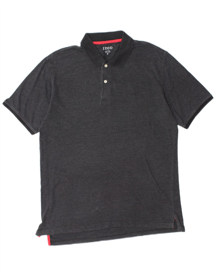 IZOD Polo Hombre Algodón Negro Mediano