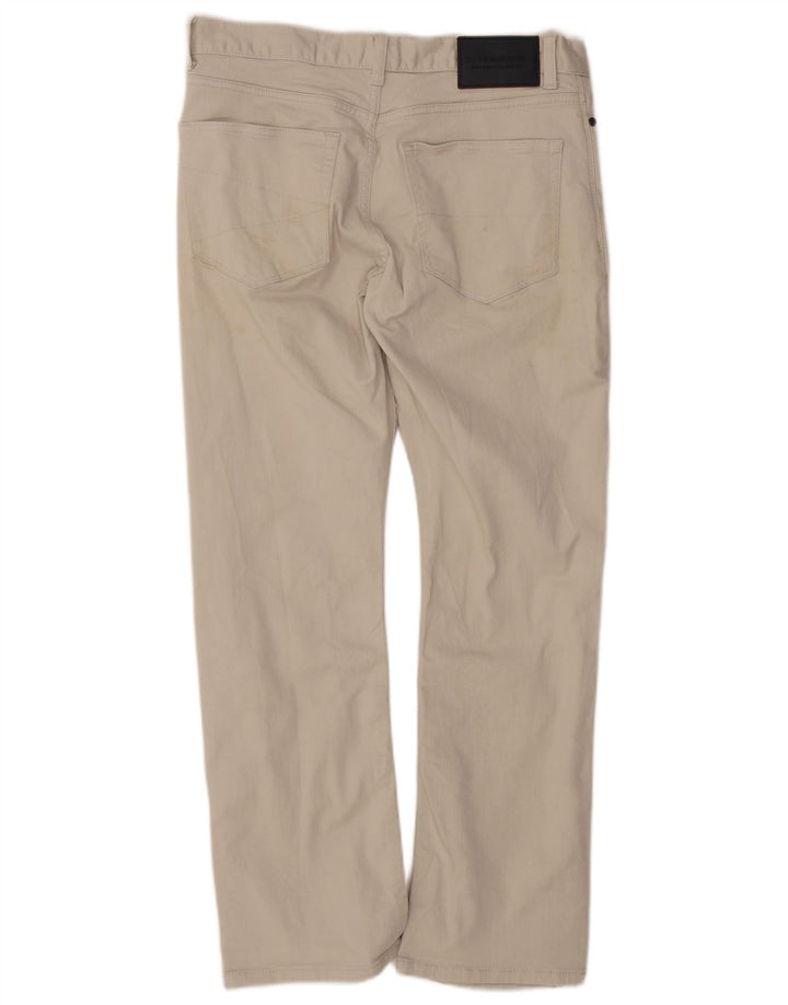 Marks & Spencer Pantalones casuales con corte de bota para hombre W32 L29 Algodón beige