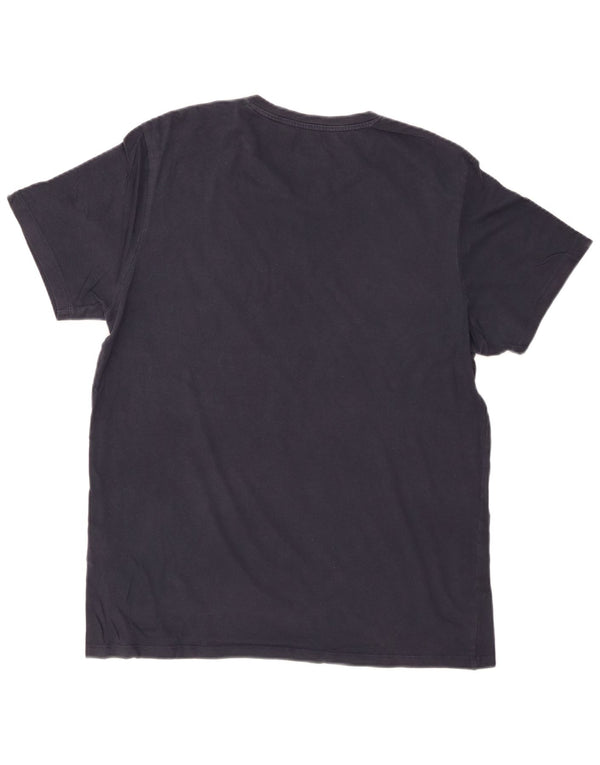 JACK & JONES Hombre Camiseta Gráfica Top XL Azul Marino Algodón