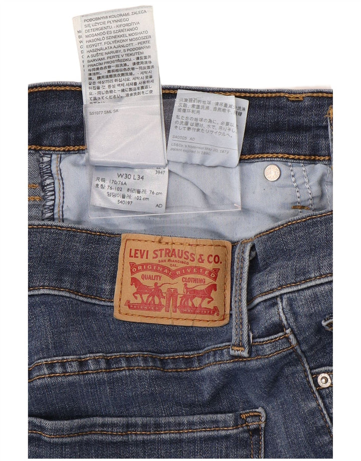 LEVI'S Mujer 311 Shaping Skinny Jeans W30 L34 Algodón Azul