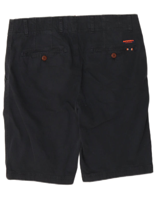 Superdry Pantalones cortos chinos para hombre W32 Algodón azul marino mediano