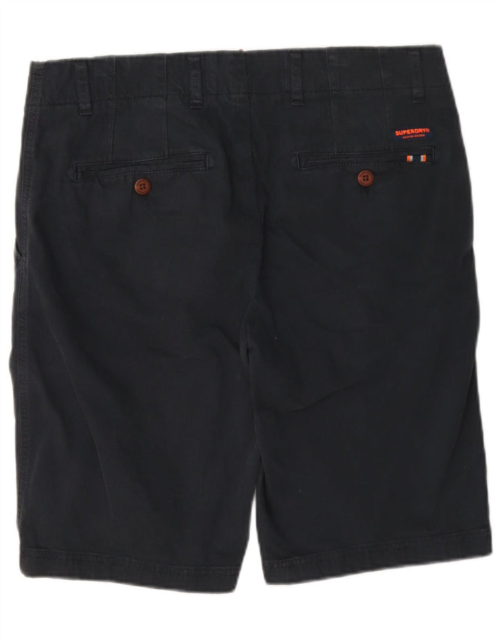 Superdry Pantalones cortos chinos para hombre W32 Algodón azul marino mediano