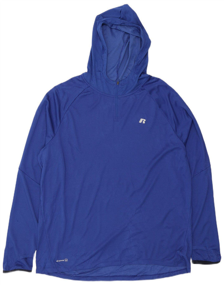Russell Athletic Hombre Dri-Power Sudadera con Capucha Chándal Top XL Azul Marino