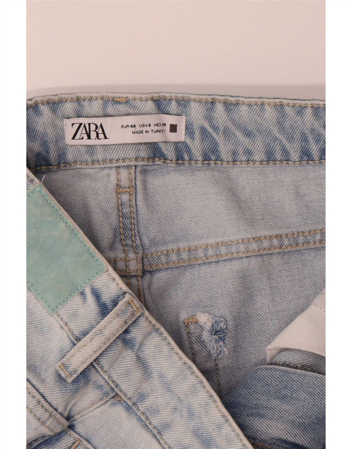 Zara Vaqueros Cónicos Para Mujer EU 40 Medium W30 L28 Azul