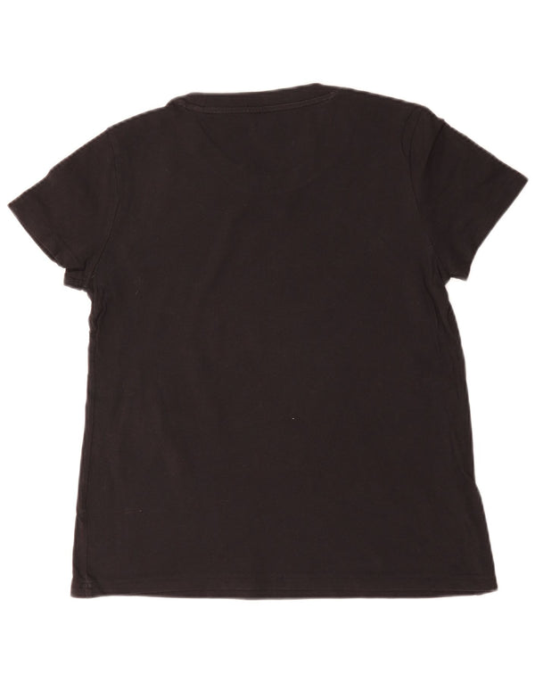Adidas Camiseta gráfica para mujer Top UK 12/14 Mediano Negro Algodón