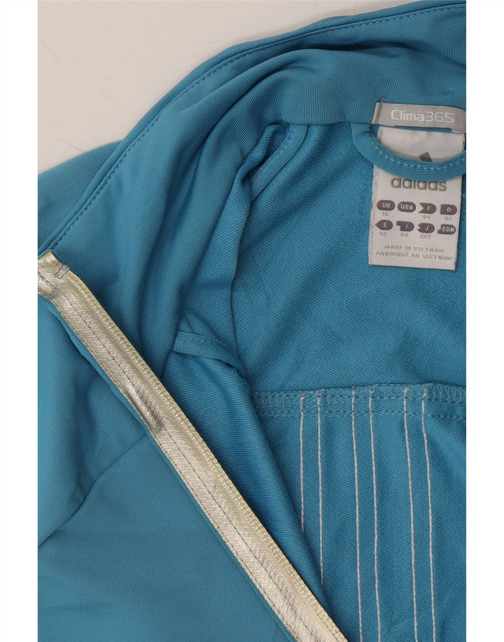 ADIDAS Womens Clima 365 Tracksuit Top Jacket UK 16 Large Blue Polyester Vintage Adidas and Second-Hand Adidas from Messina Hembry 