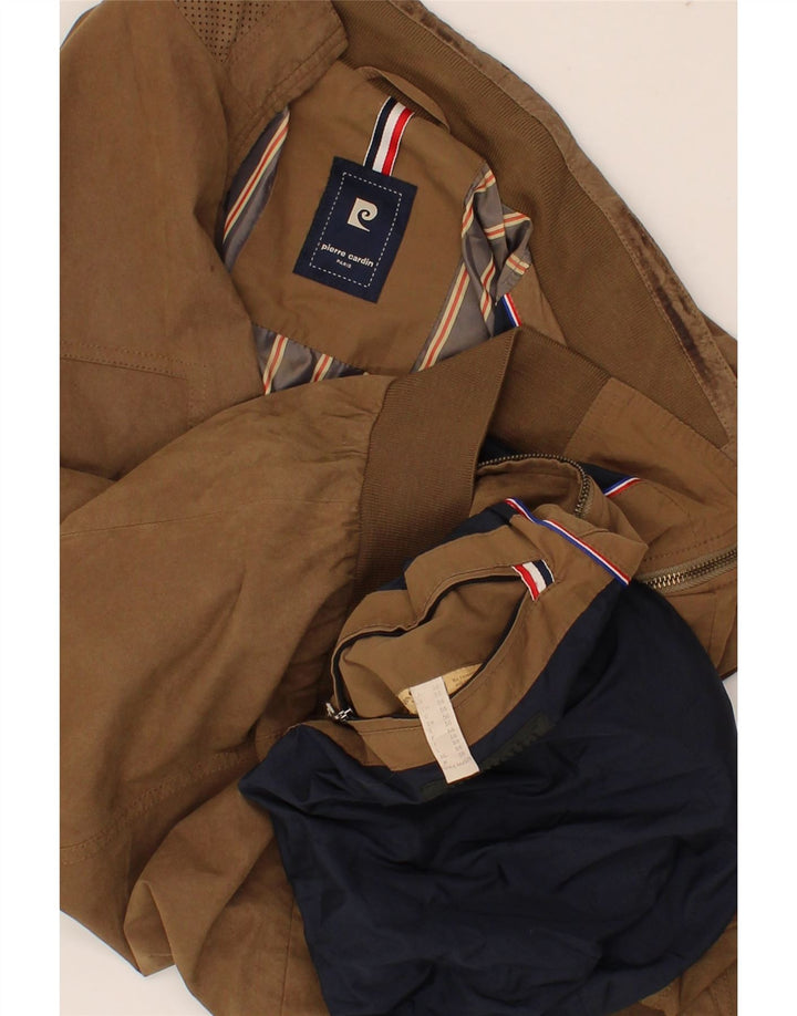 PIERRE CARDIN Chaqueta Bomber Hombre IT 56 3XL Poliamida Marrón