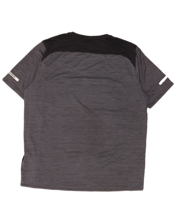 Under Armour Camiseta para hombre Top XL Gris Colorblock Poliéster