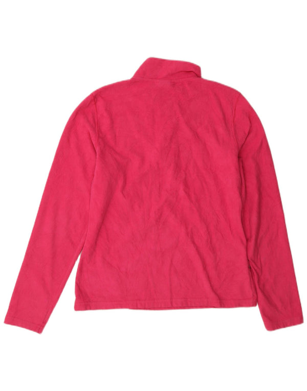 The North Face Jersey de forro polar con cuello y cremallera para mujer UK 10 Small Pink Poliéster