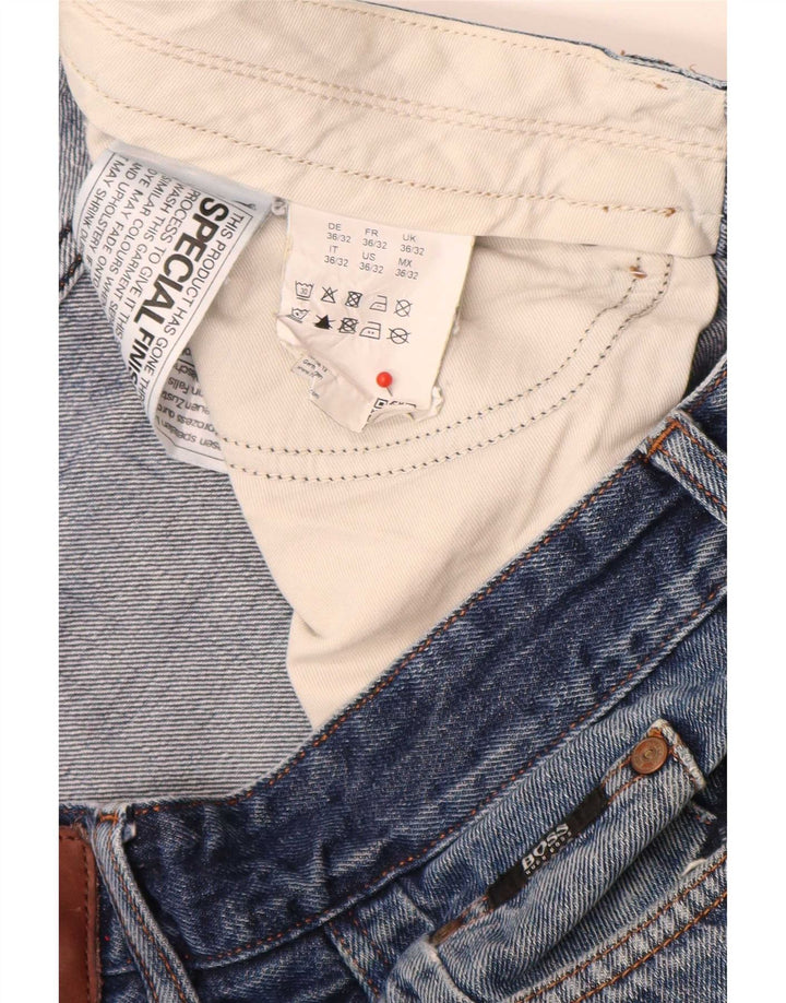 Vaqueros Hugo Boss Hombre Rectos W36 L28 Algodón Azul