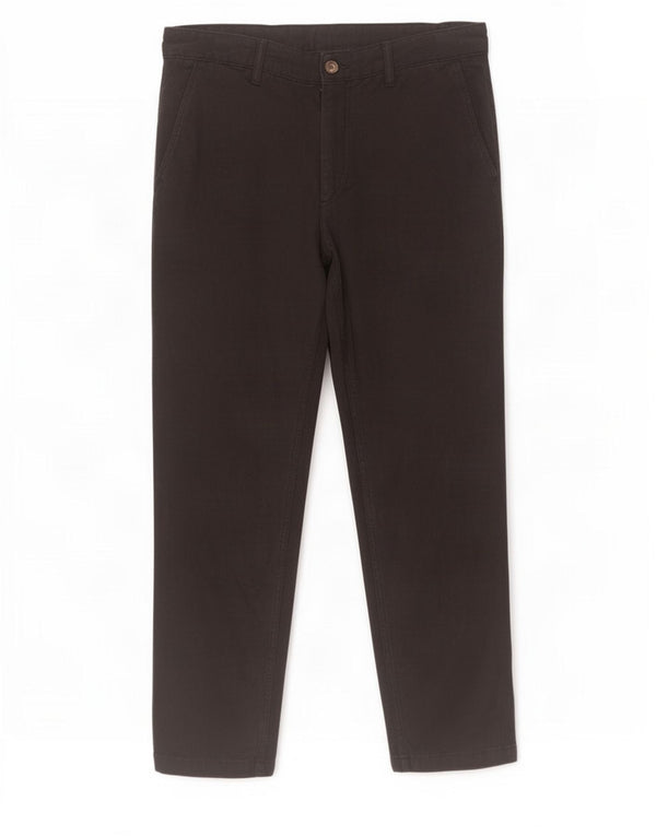 Zara Mens Slim Chino Pantalones EU 42 Large W32 L28 Negro