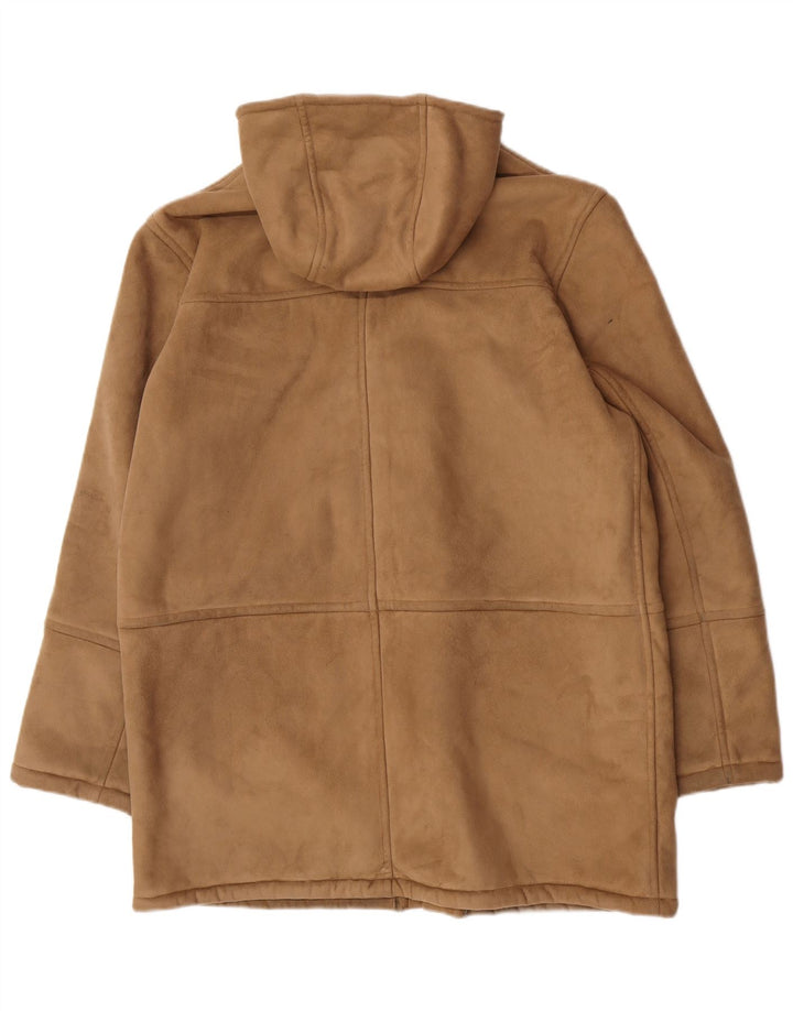 Conbipel Chaqueta Sherpa con capucha Studio para hombre UK 38 Poliéster marrón medio
