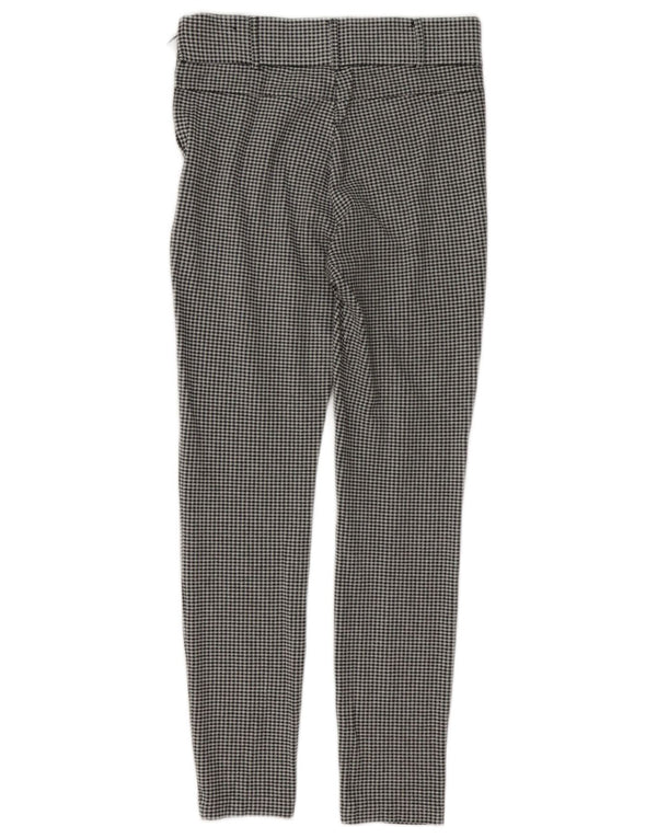 Zara Mujer Trafaluc Leggings UK 8 Small Black Gingham