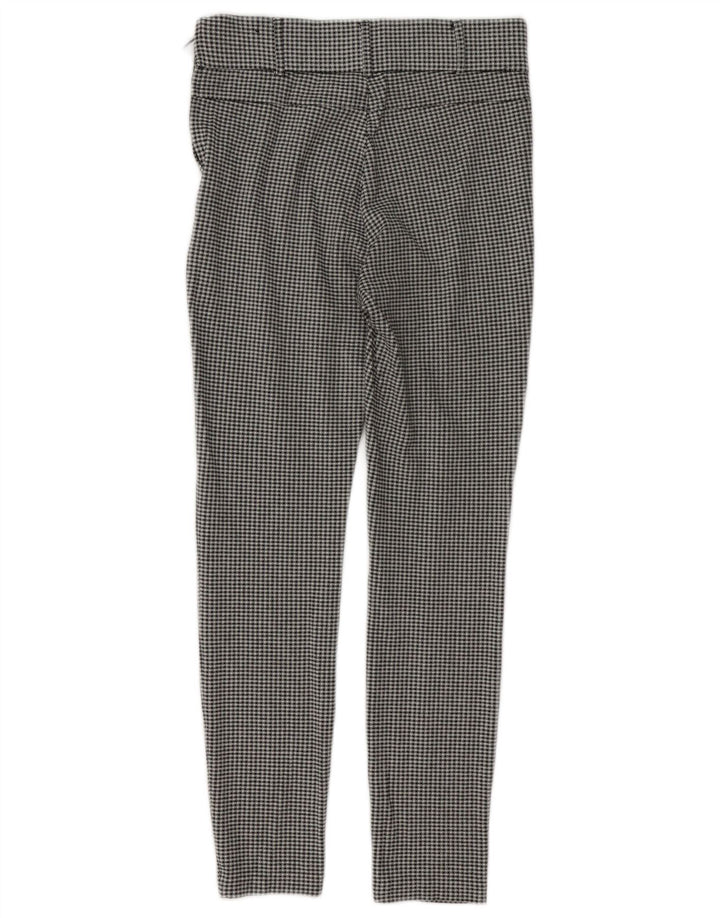 Zara Mujer Trafaluc Leggings UK 8 Small Black Gingham