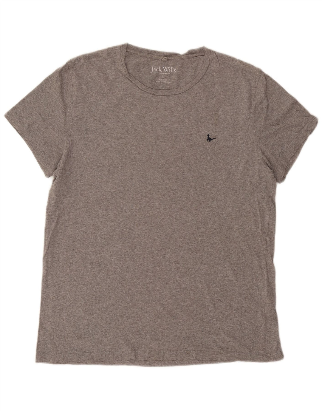 Camiseta Jack Wills para hombre Top grande de algodón moteado gris