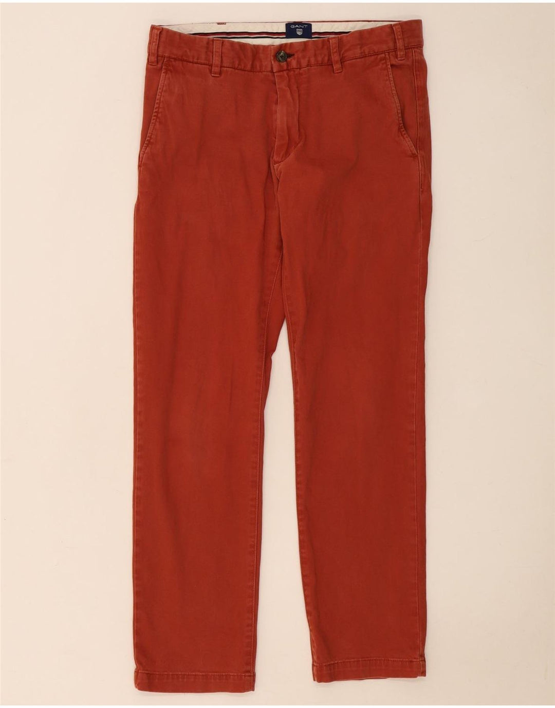 Gant Pantalón Chino Regular Para Hombre W32 L30 Rojo