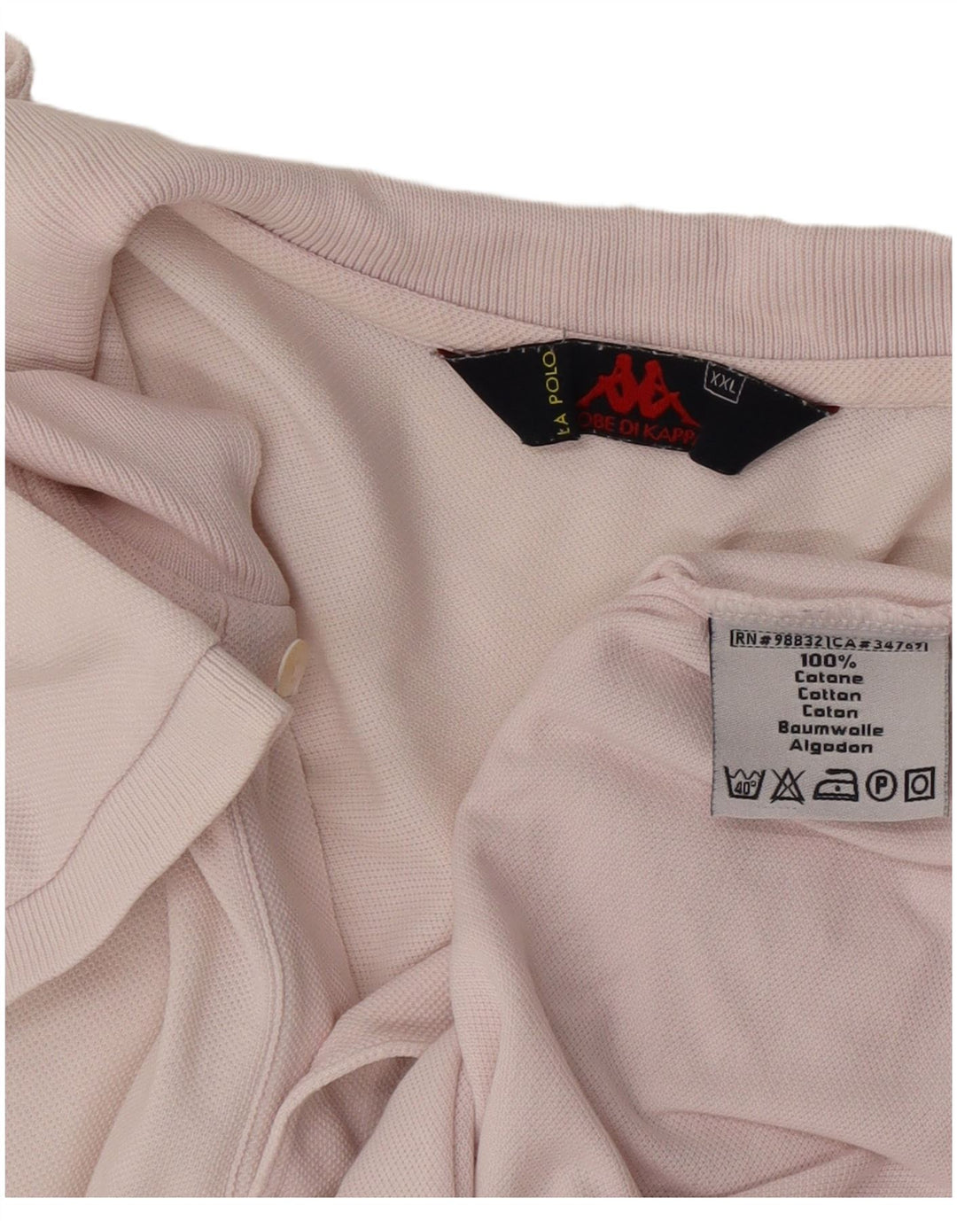 Kappa Polo Hombre 2XL Algodón Rosa