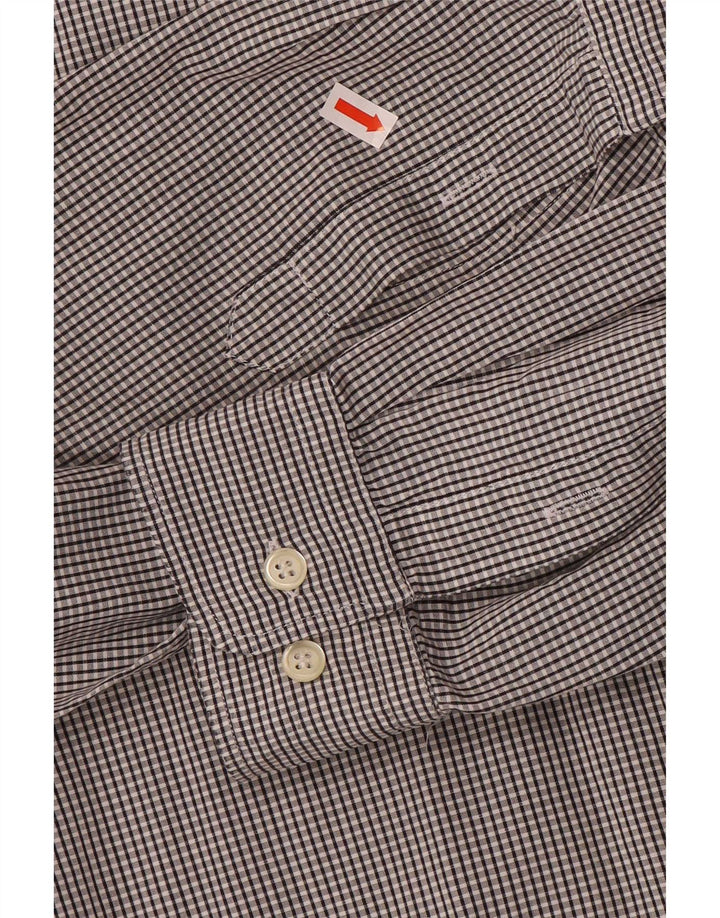 Camisa Fila Hombre Large Grey Check