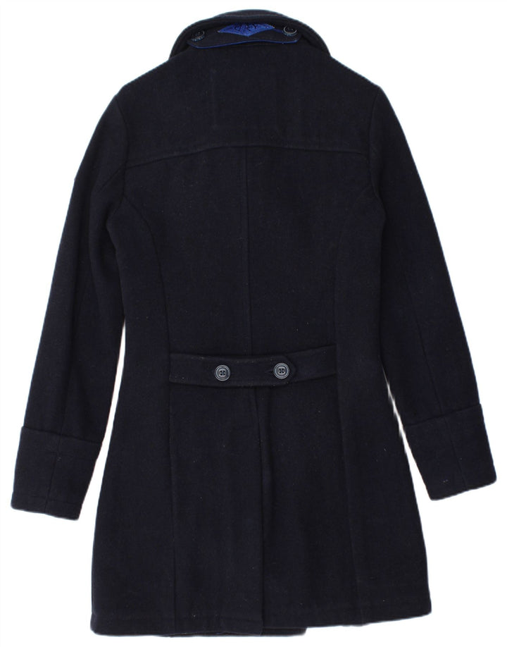 Superdry Abrigo de doble botonadura para mujer UK 6 XS Lana azul marino