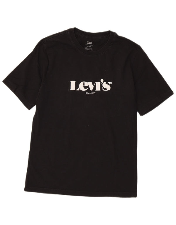 Levi's Camiseta con gráfico de ajuste relajado para hombre XS Black