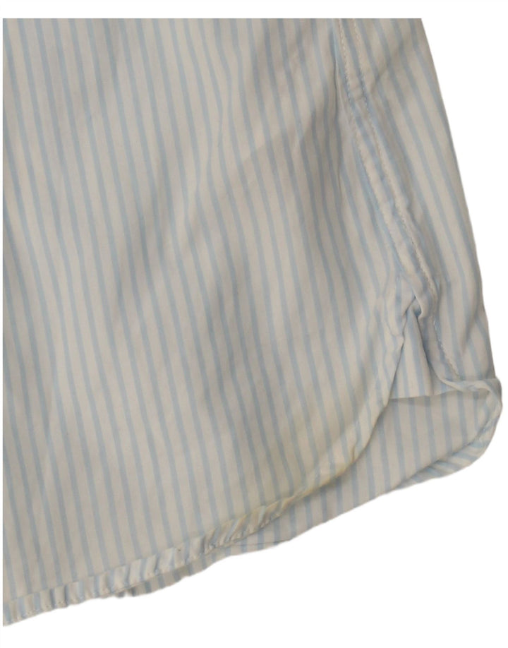 Tommy Hilfiger Camisa para mujer US 8 Algodón azul medio a rayas