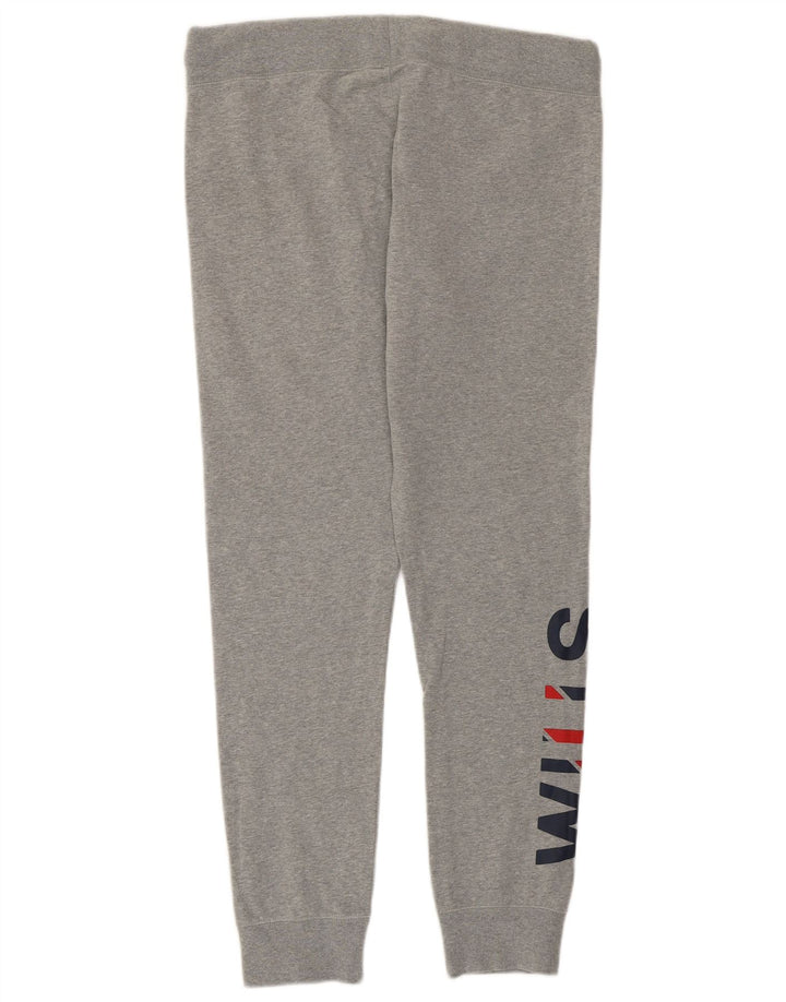 JACK WILLS Pantalones de chándal con estampado gráfico para mujer Joggers UK 44 Large Grey