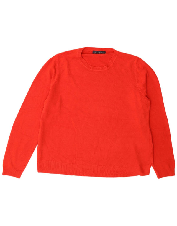 Marks & Spencer Jersey de Cuello Redondo para Mujer UK 40 XL Acrílico Rojo
