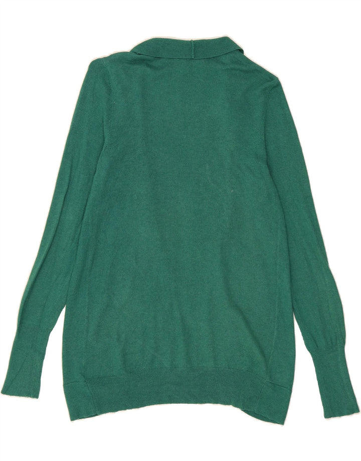 MOSSIMO Womens Open Cardigan Sweater UK 12 Medium Green Nylon Vintage Mossimo and Second-Hand Mossimo from Messina Hembry 