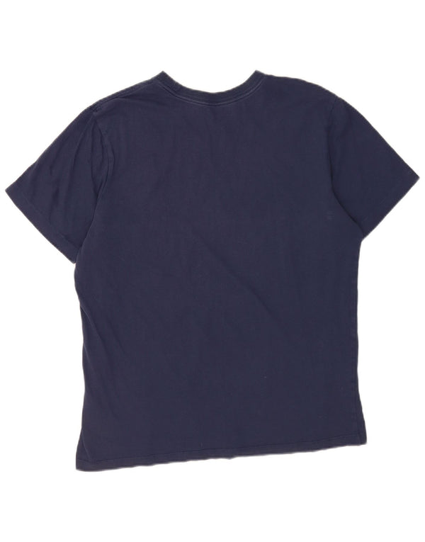 Camiseta Nike Hombre Top Medium Azul Marino Algodón
