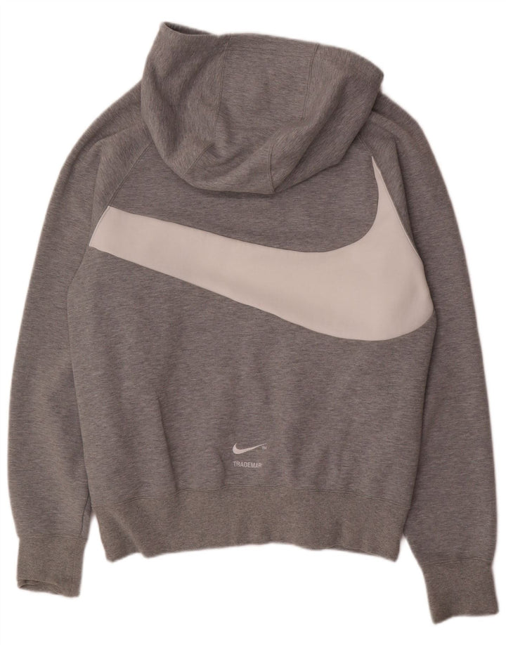 Nike Hombre Sudadera Con Capucha Gráfica Jersey De Algodón Gris Medio