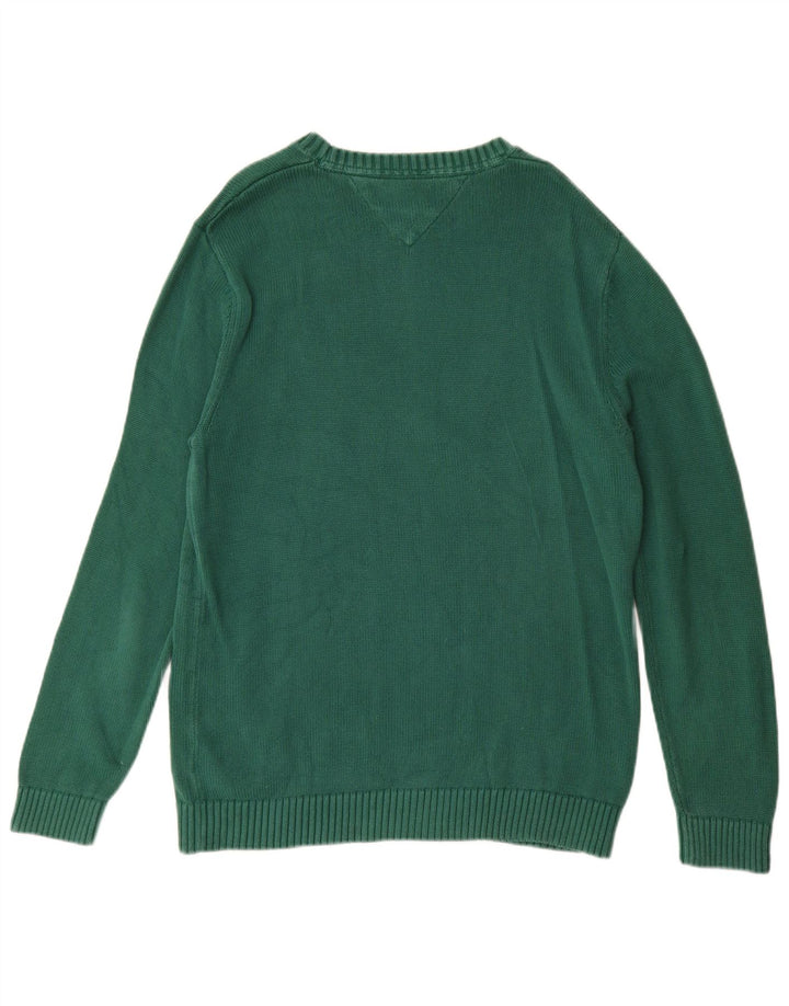 TOMMY HILFIGER Jersey De Cuello Redondo Para Hombre Algodón Verde Medio