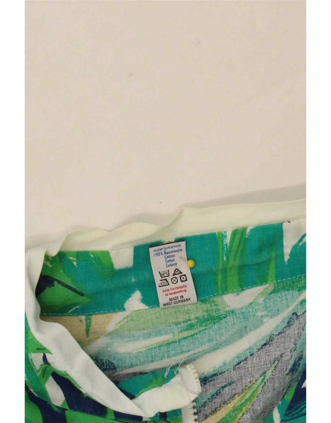 Trigema Chaqueta de chándal de gran tamaño para mujer UK 46 Large Green Floral