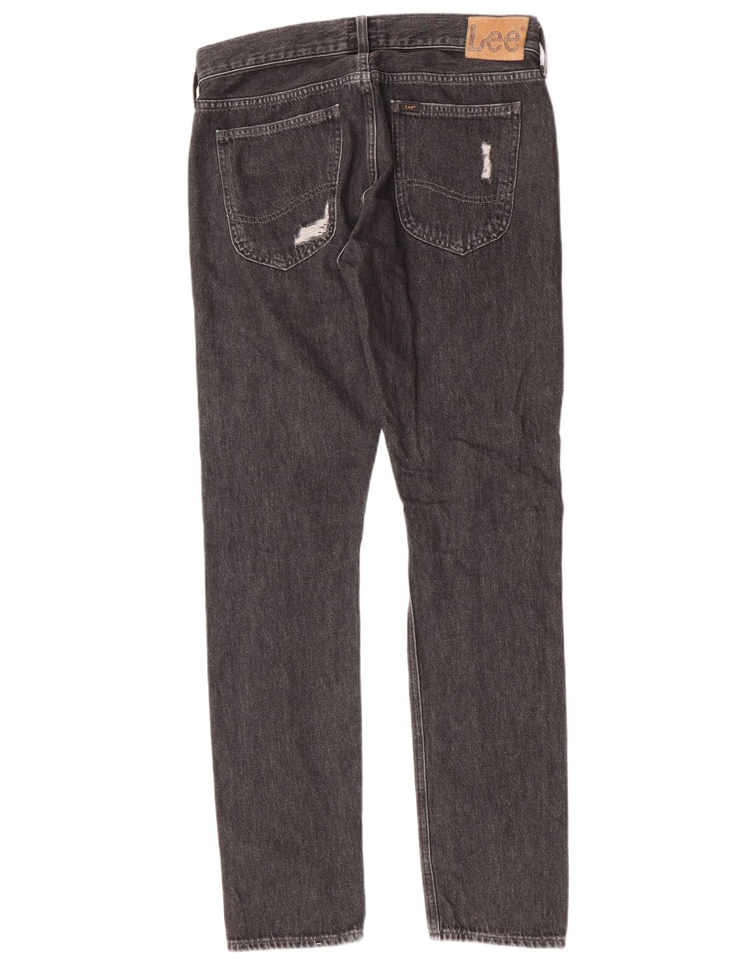 Vaqueros ajustados desgastados para hombre Lee W31 L32 Algodón gris