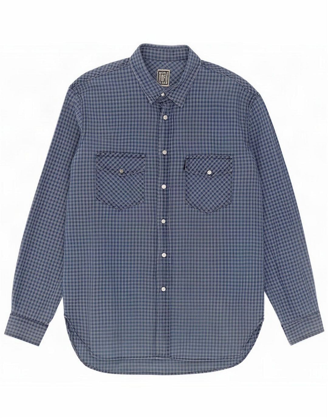 Camisa Casucci para hombre XL Algodón a cuadros azul