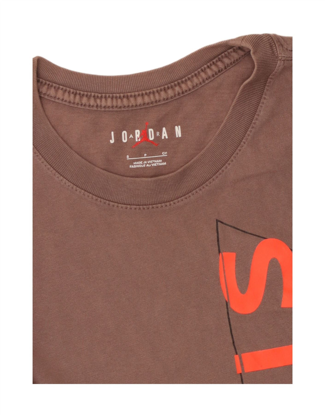 JORDAN Camiseta gráfica Paris Saint-Germain para hombre, talla pequeña, marrón