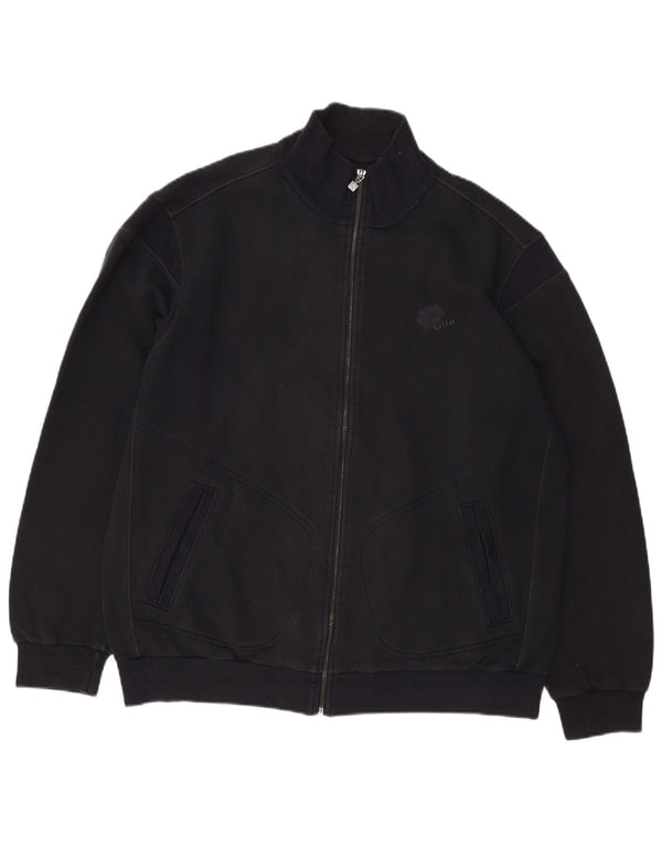LOTTO Chaqueta superior de chándal para hombre 2XL Algodón negro