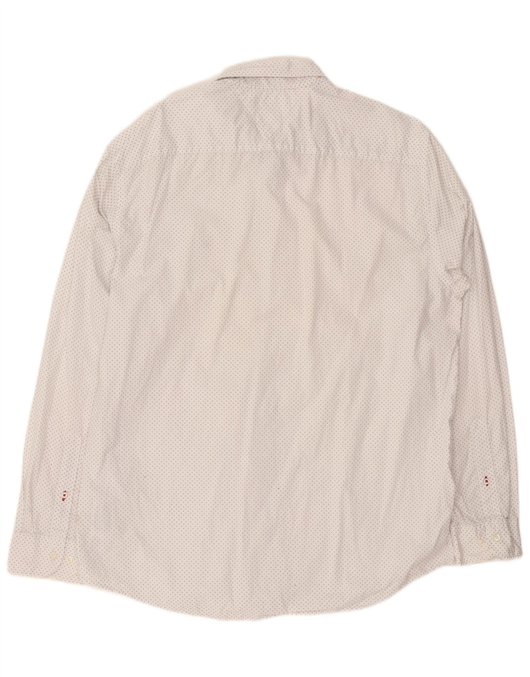 Camisa Tommy Hilfiger Hombre Regular Fit XL Algodón Manchado Blanco