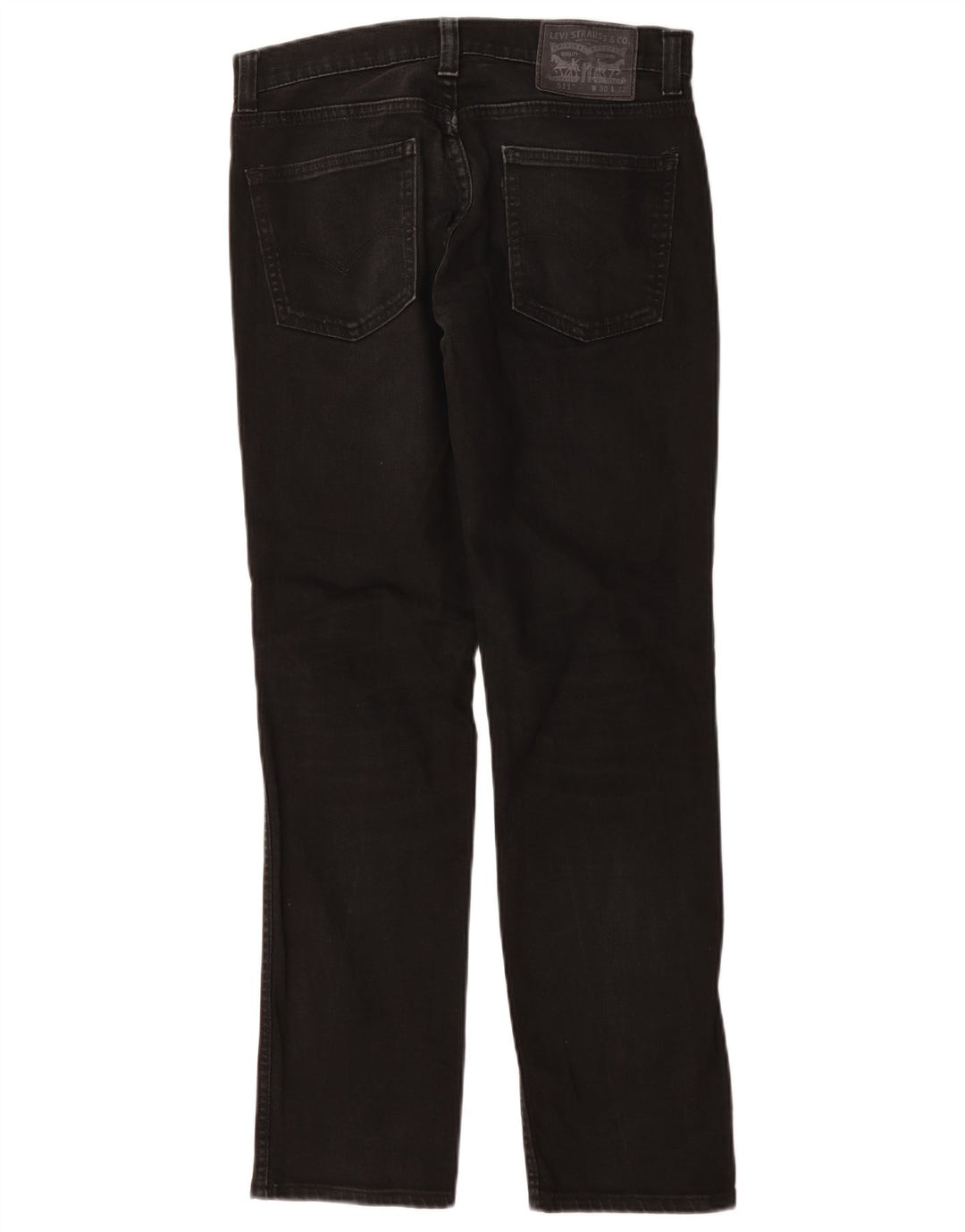 Levi's Hombre 511 Slim Jeans W30 L32 Algodón Negro
