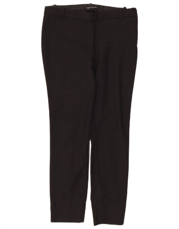 Zara Mujer Pantalones Casuales Slim Medianos W32 L26 Negro