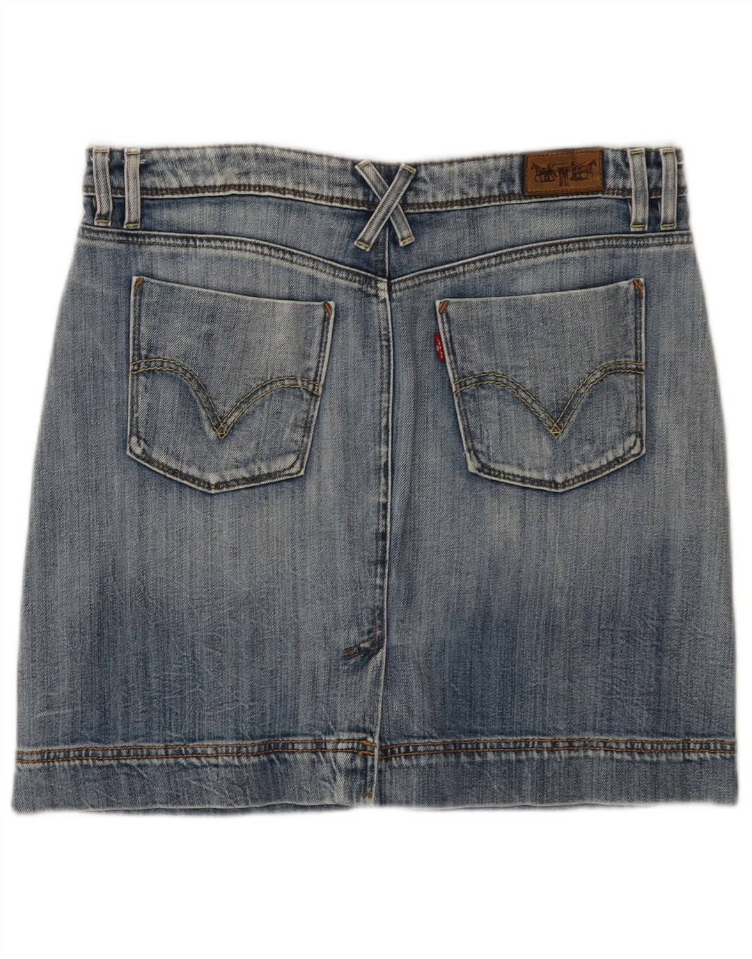 LEVI'S Minifalda vaquera para mujer grande W34 algodón azul