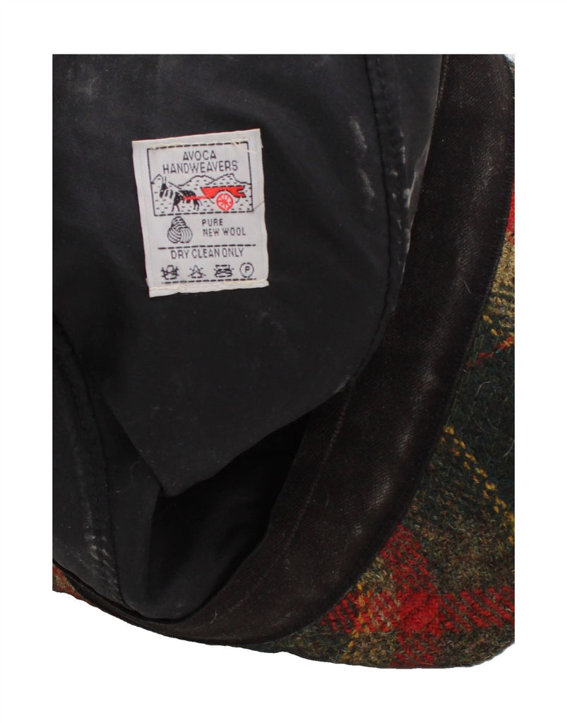 AVOCA Mens Homburg Hat Small Green Plaid New Wool Classic Vintage Avoca and Second-Hand Avoca from Messina Hembry 