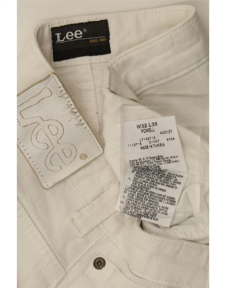LEE Powell Jeans Slim para Mujer W32 L27 Algodón Blanco