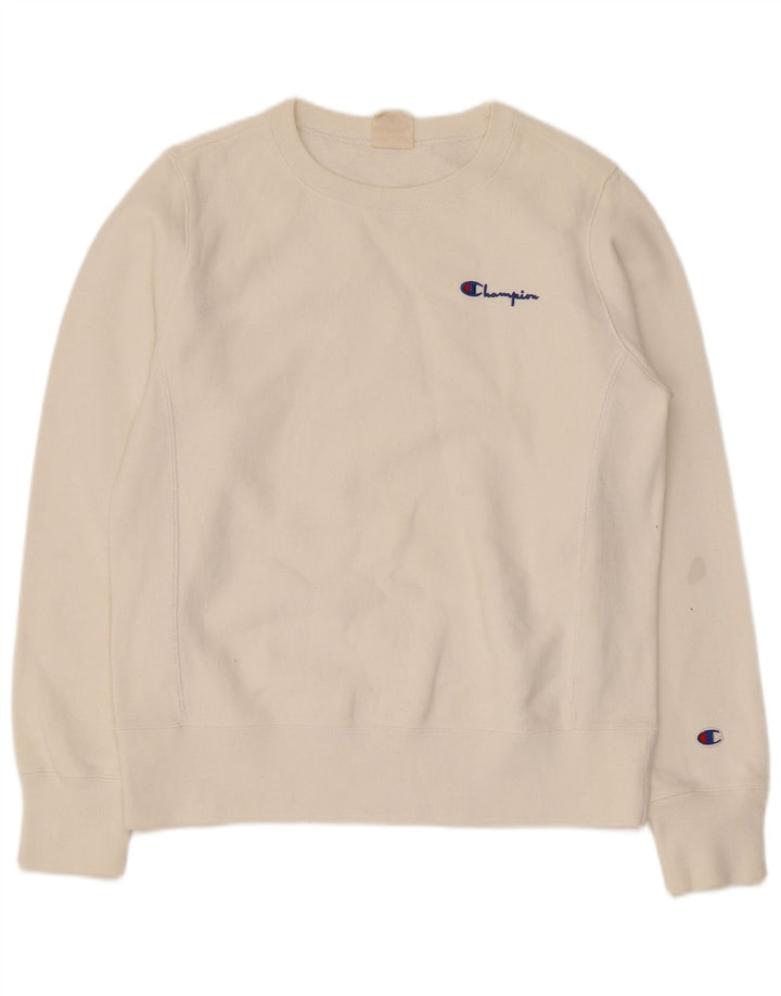 Sudadera para Mujer Champion UK 16 Grande Algodón Blanco