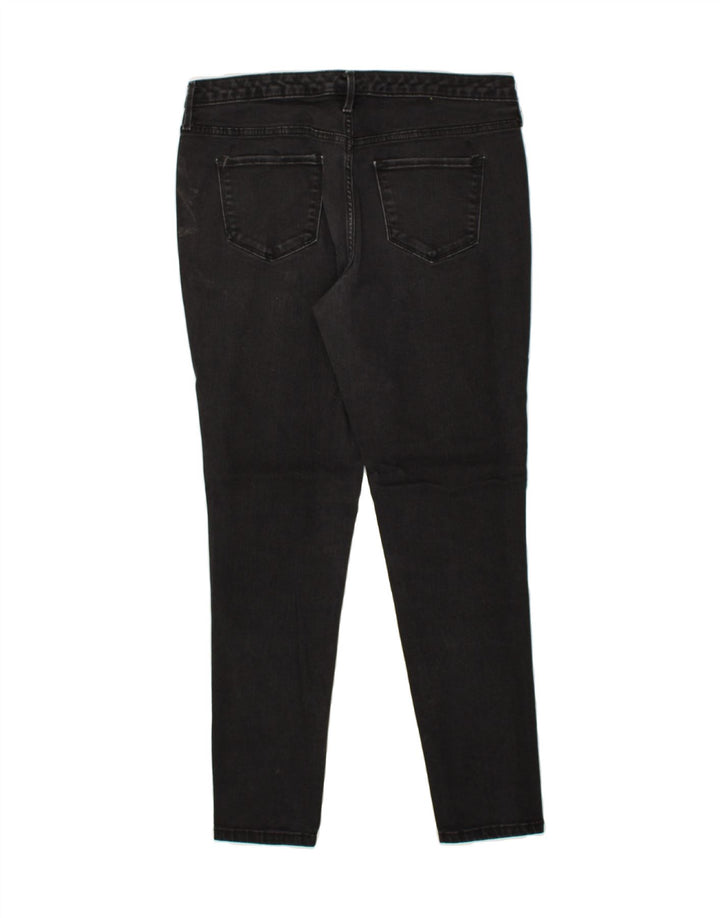 MOSSIMO Womens Mid Rise Skinny Jeans UK 12 Medium W31 L29 Black Cotton | Vintage Mossimo | Thrift | Second-Hand Mossimo | Used Clothing | Messina Hembry 