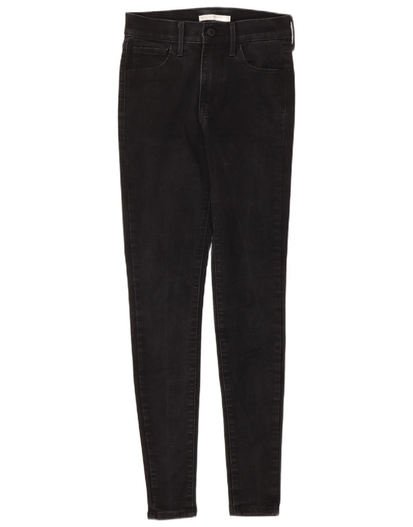 LEVI'S Jeans súper ajustados de talle alto 720 para mujer W25 L30 Algodón negro