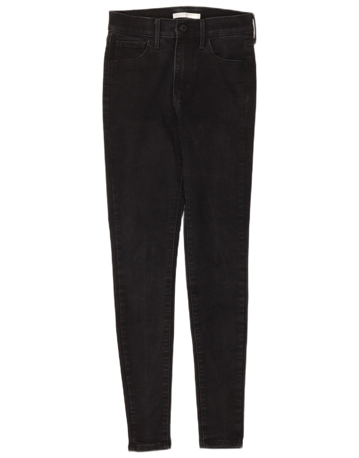 LEVI'S Jeans súper ajustados de talle alto 720 para mujer W25 L30 Algodón negro