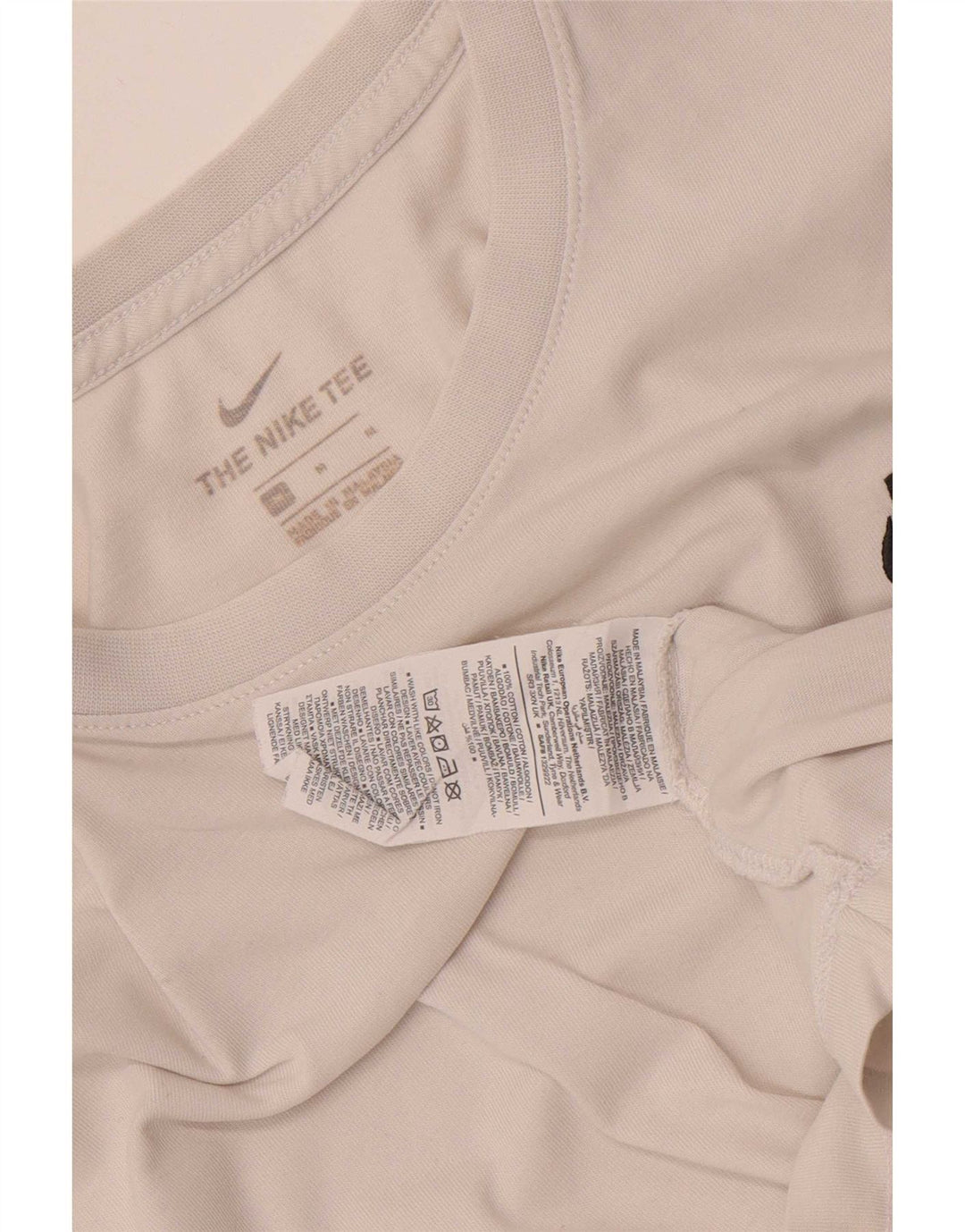 Camiseta Nike Hombre Top Medium Blanco Algodón